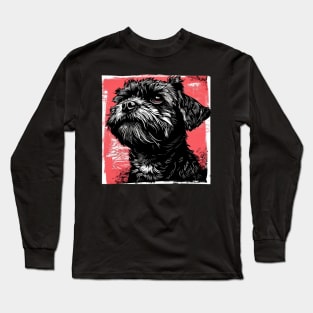 Retro Art Affenpinscher Dog Lover Long Sleeve T-Shirt